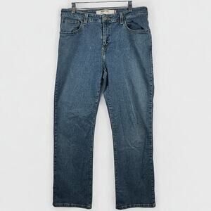 Levis 515 Jeans Women Size 16 Stretch Denim Boot Cut Flare Mid Rise Western Y2K